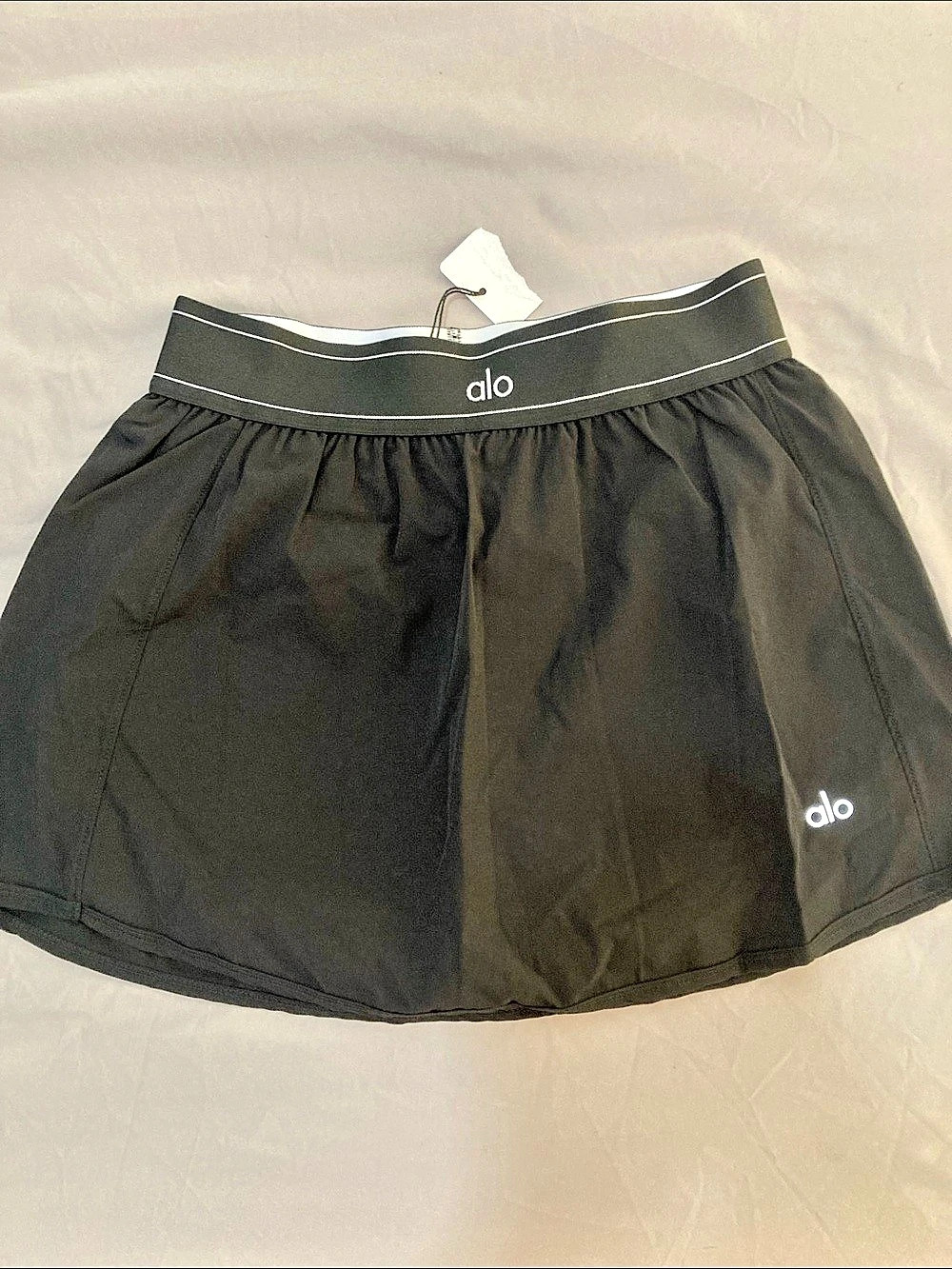 Alo Match Point Black Athletic Skirt